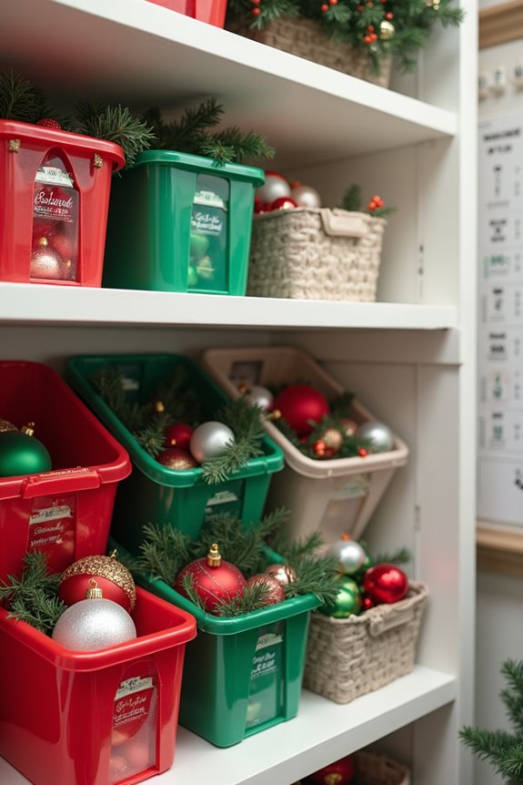 photo inventory guides christmas decor storage