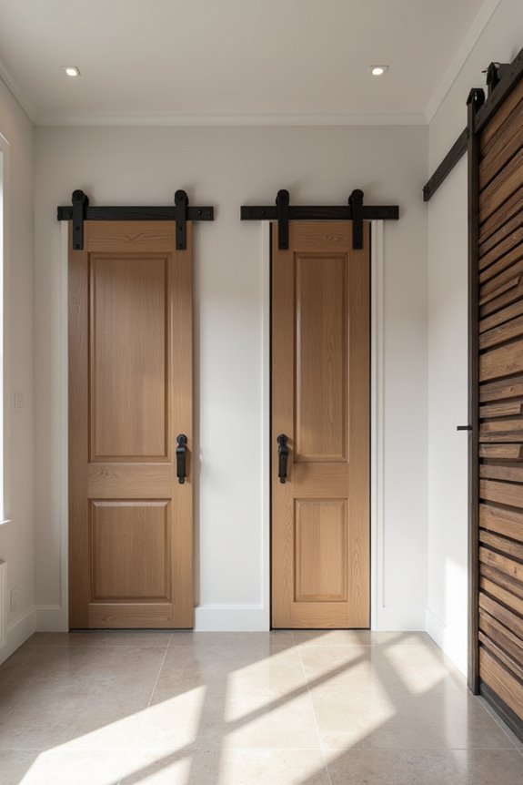 pocket and barn style space saving doors