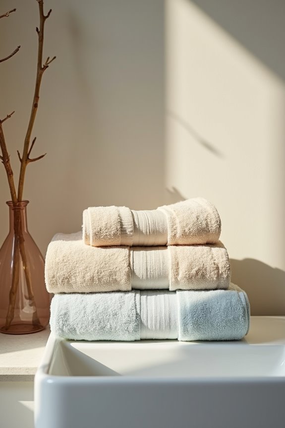 rolled towels stylish storage