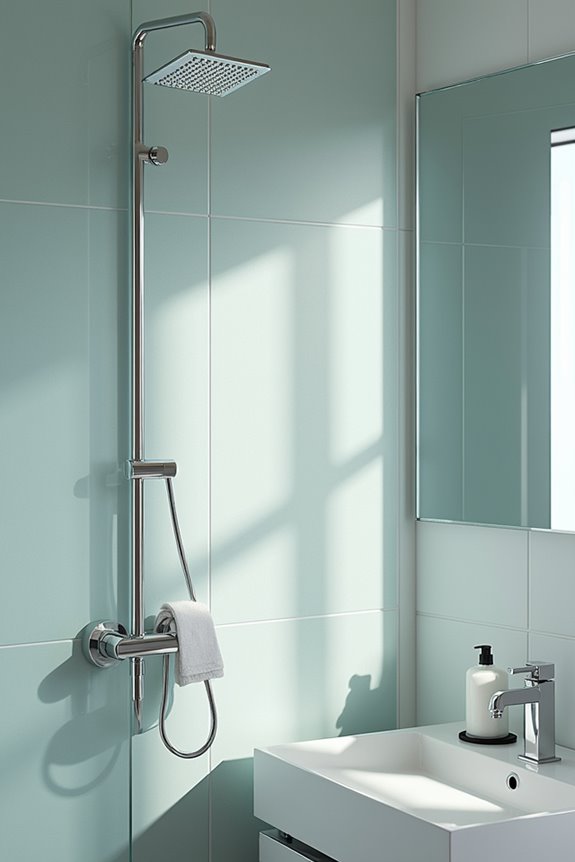shower valve andhead heights alignment