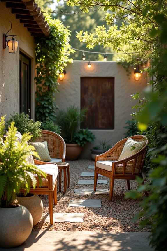 texture greenery lighting enrich yard