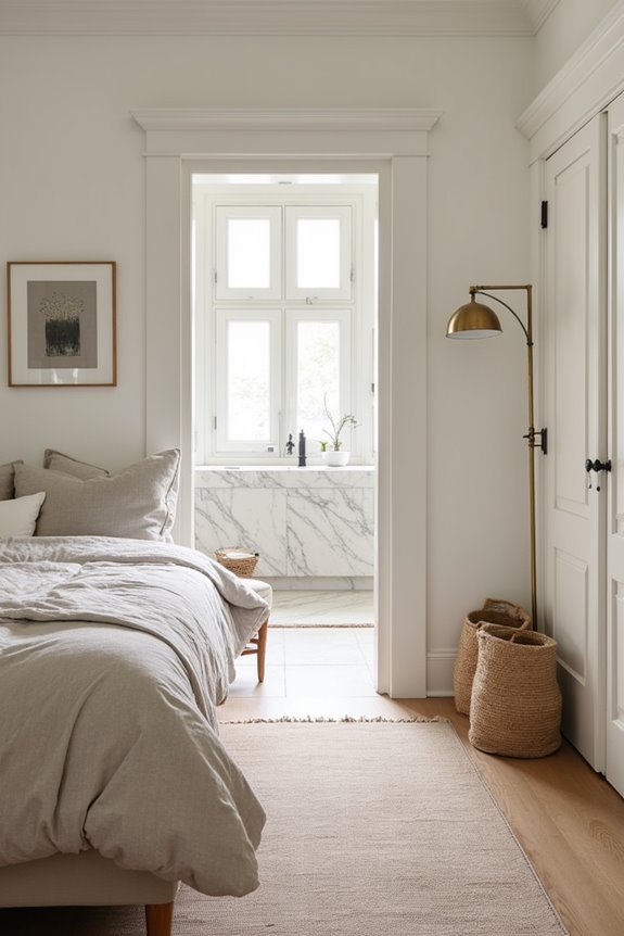 unified color palette shared materials coordinated finishes