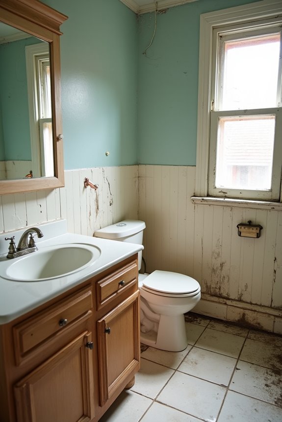 urgent bathroom repair needs
